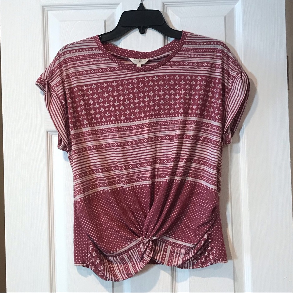 Pink Patterned Shirt -Size S